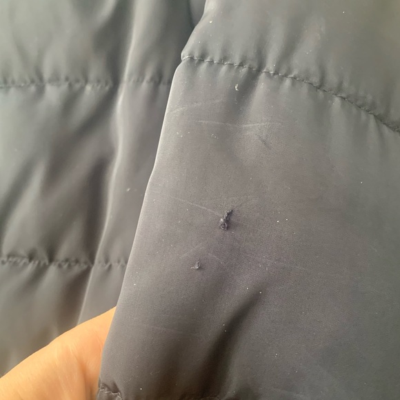 Silvian heach Italian navy puffer coat - Picture 3 of 8